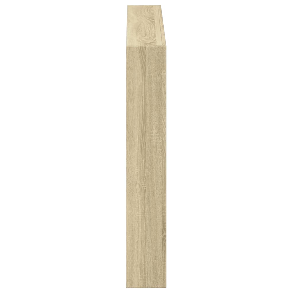 vidaXL Headboard Cabinet with LED Sonoma Oak 120x17x102 cm