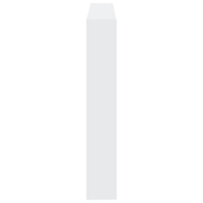 vidaXL Headboard Cabinet with LED White 140x17x102 cm