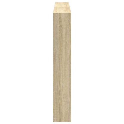 vidaXL Headboard Cabinet with LED Sonoma Oak 160x17x102 cm