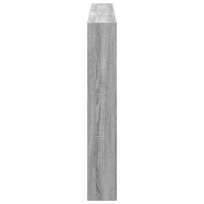 vidaXL Headboard Cabinet with LED Grey Sonoma 180x17x102 cm