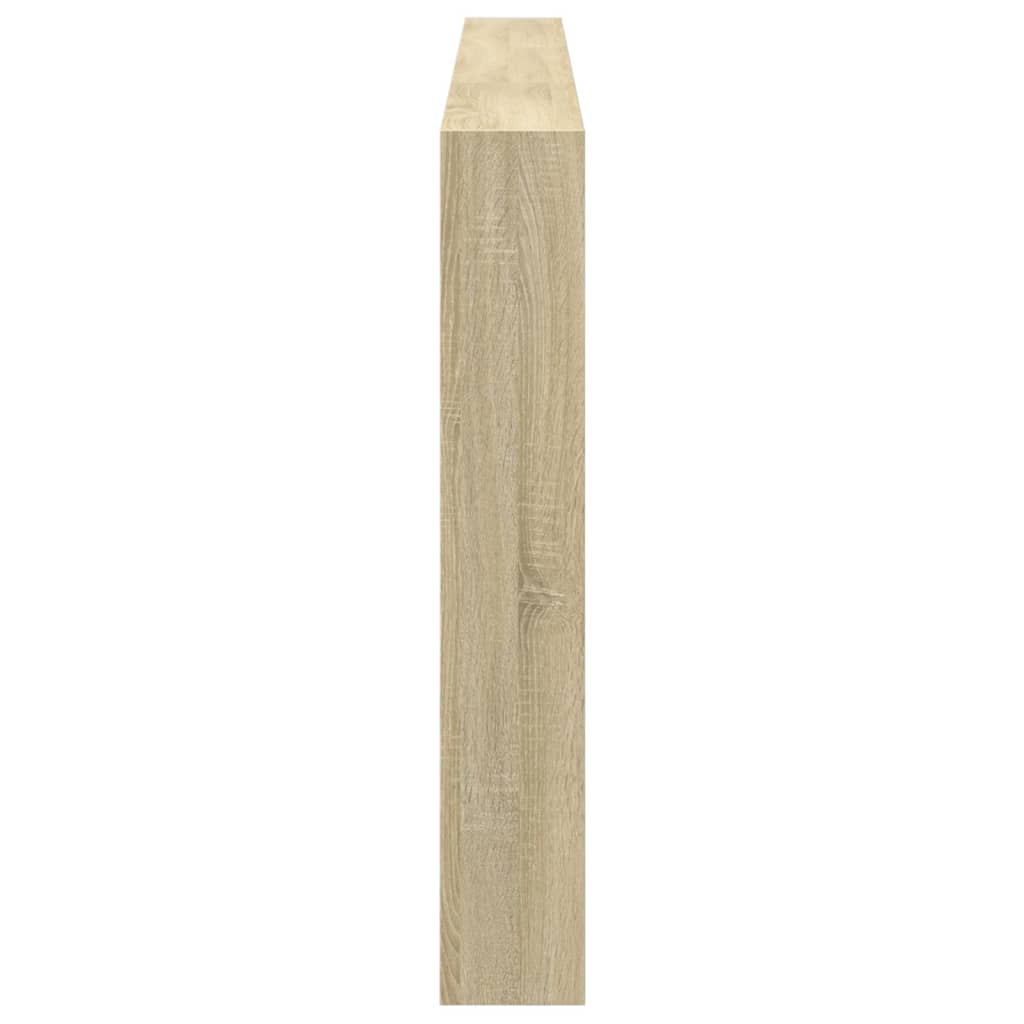 vidaXL Headboard Cabinet with LED Sonoma Oak 220x17x102 cm