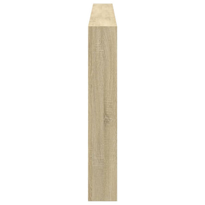 vidaXL Headboard Cabinet with LED Sonoma Oak 220x17x102 cm