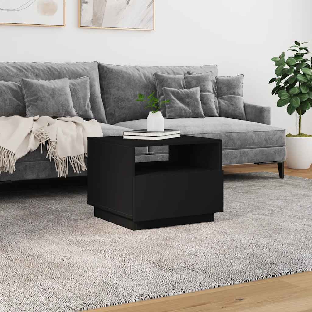 vidaXL Coffee Table | Black | Engineered wood | Small | Coffee Table | Square