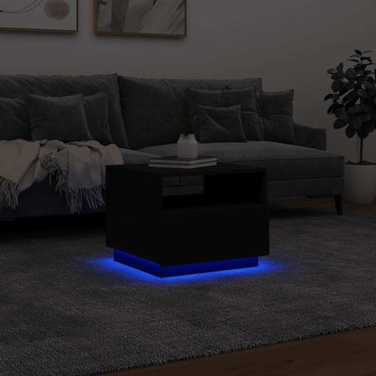 vidaXL Coffee Table | Black | Engineered wood | Small | Coffee Table | Square
