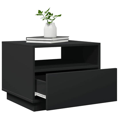 vidaXL Coffee Table | Black | Engineered wood | Small | Coffee Table | Square