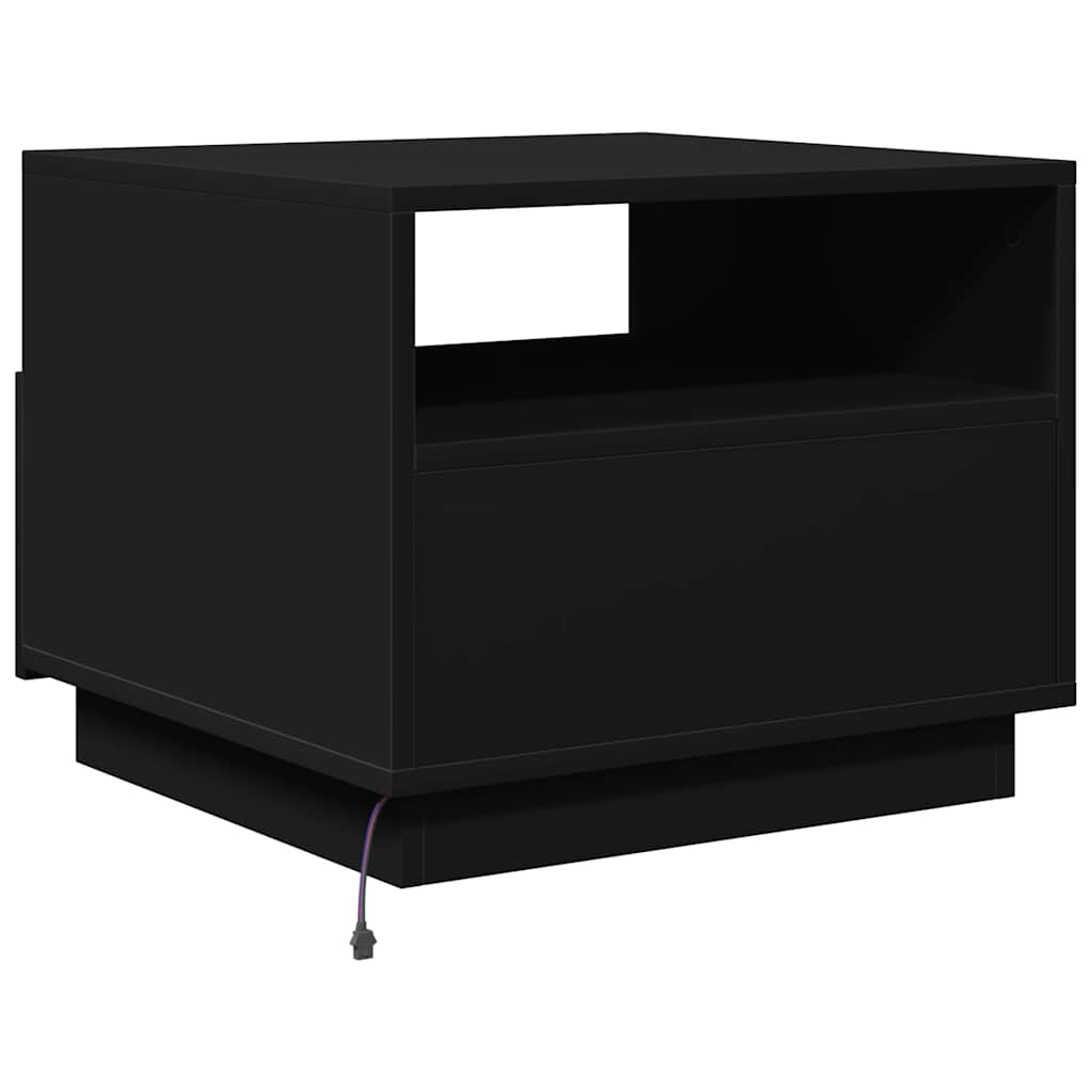 vidaXL Coffee Table | Black | Engineered wood | Small | Coffee Table | Square