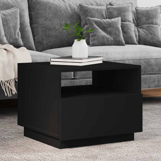 vidaXL Coffee Table | Black | Engineered wood | Small | Coffee Table | Square