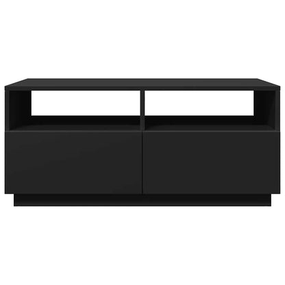 vidaXL Coffee Table | Black | Engineered wood | 90 cm x 49 cm x 40 cm