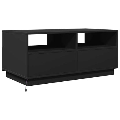 vidaXL Coffee Table | Black | Engineered wood | 90 cm x 49 cm x 40 cm
