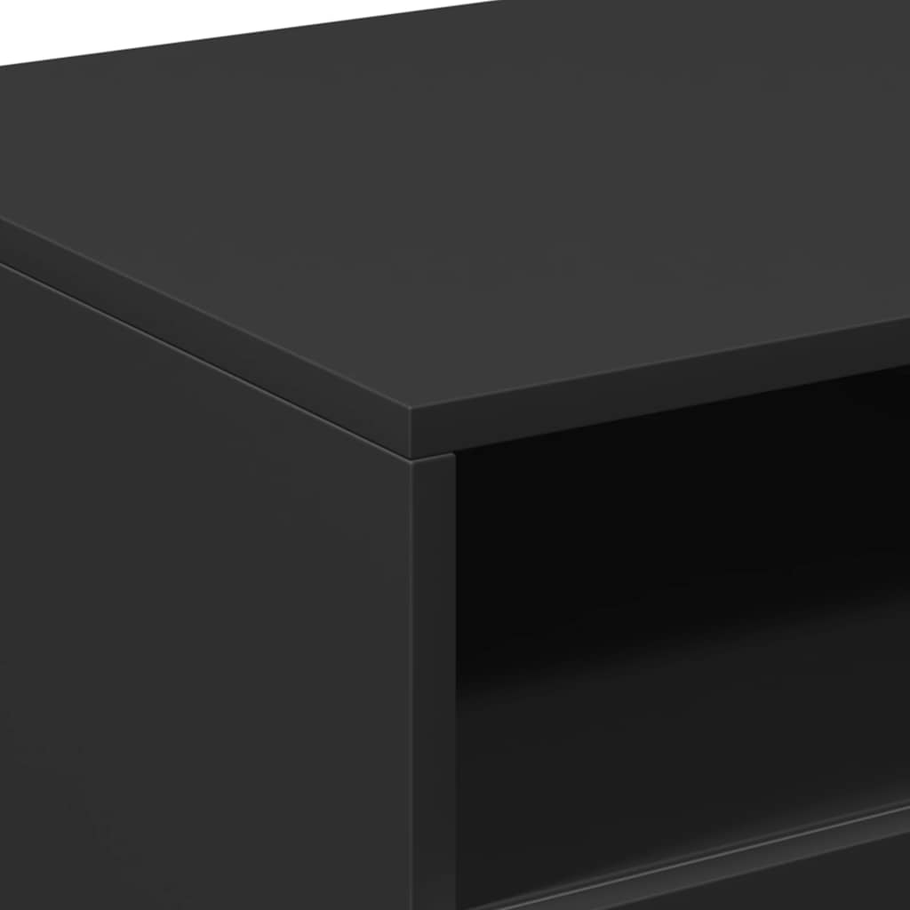 vidaXL Coffee Table | Black | Engineered wood | 90 cm x 49 cm x 40 cm