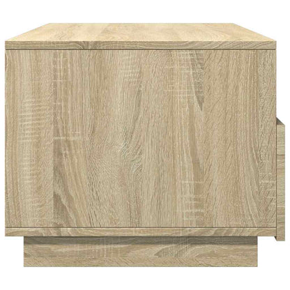 vidaXL Coffee Table with LED Lights Sonoma Oak 90x49x40 cm