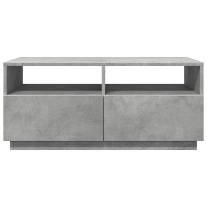 vidaXL Coffee Table with LED Lights Concrete Grey 90x49x40 cm