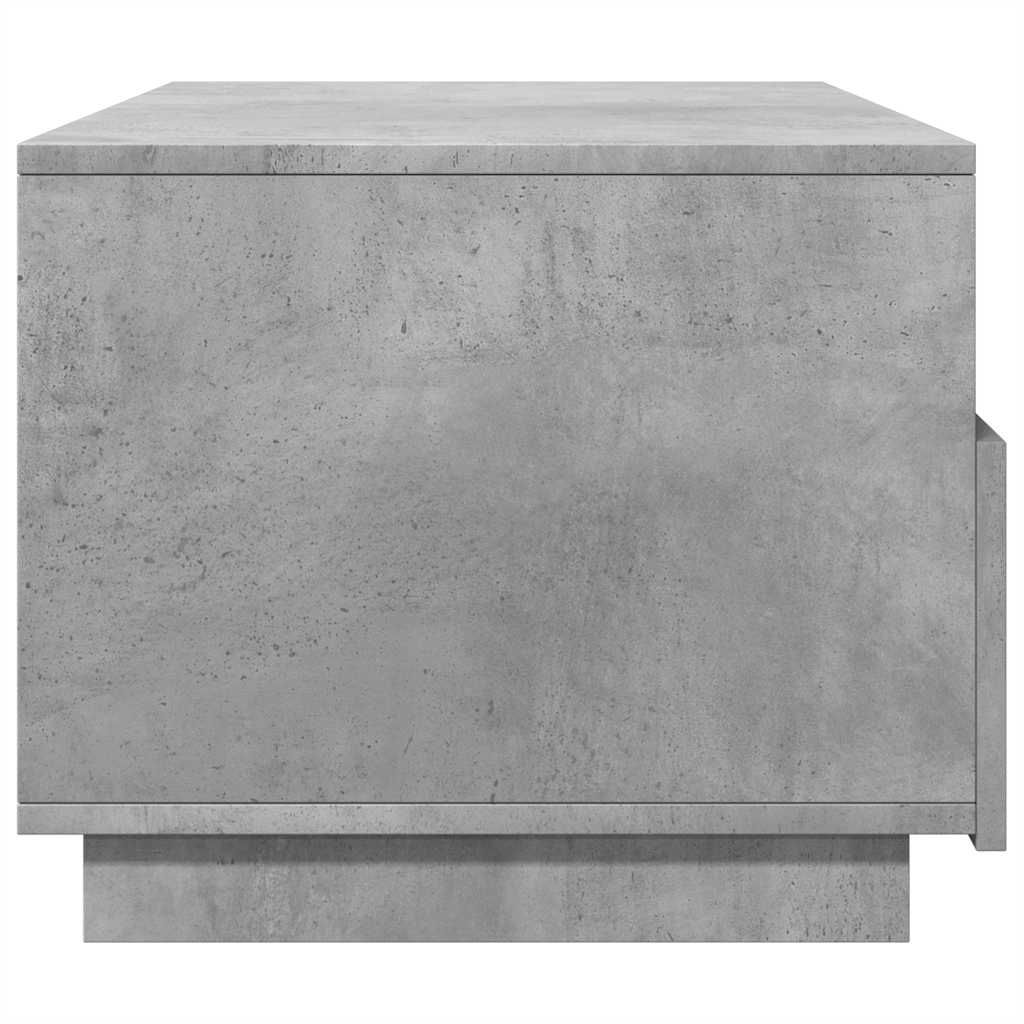 vidaXL Coffee Table with LED Lights Concrete Grey 90x49x40 cm