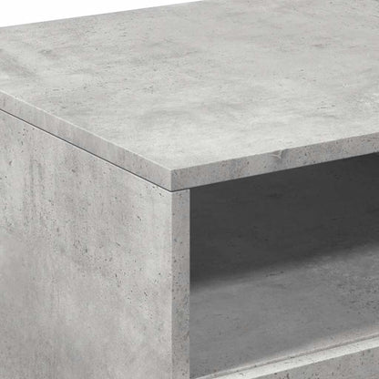 vidaXL Coffee Table with LED Lights Concrete Grey 90x49x40 cm