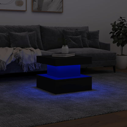 vidaXL Coffee Table | Black | Engineered Wood | Medium | Coffee Table | Square