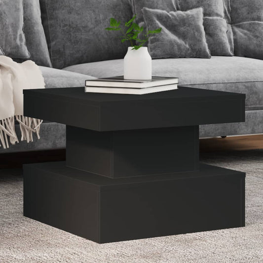 vidaXL Coffee Table | Black | Engineered Wood | Medium | Coffee Table | Square