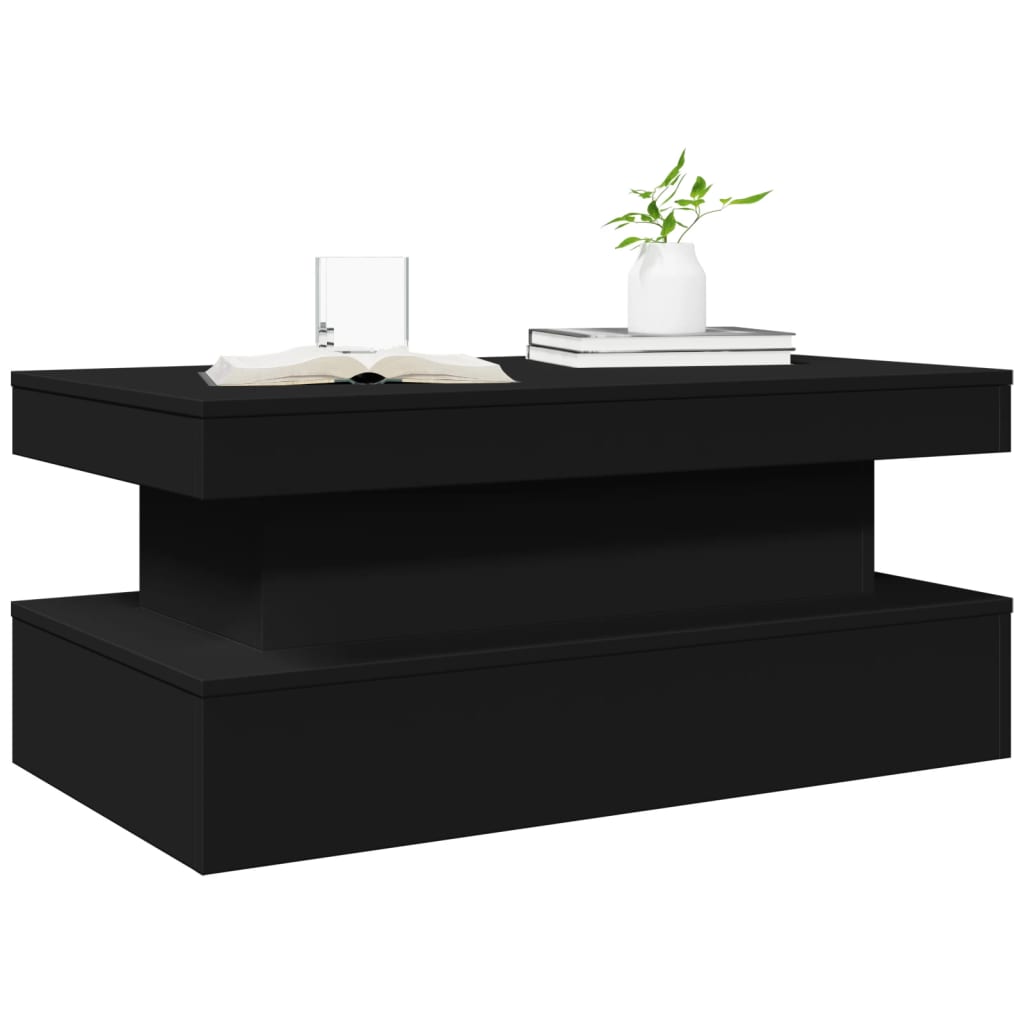 vidaXL Coffee Table | Black | Engineered wood | Medium | Coffee Table