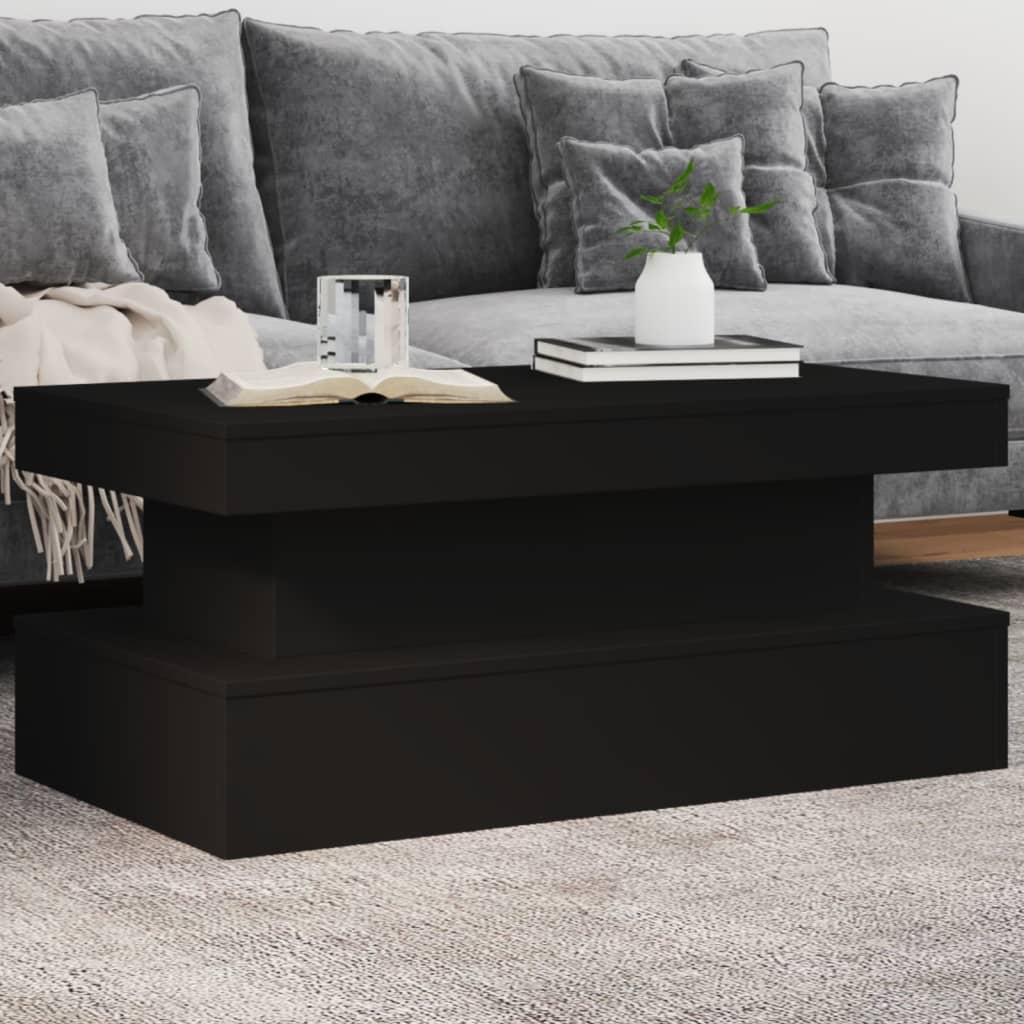 vidaXL Coffee Table | Black | Engineered wood | Medium | Coffee Table