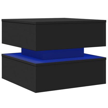 vidaXL Coffee Table | Black | Engineered wood | Low | Coffee Table | Square