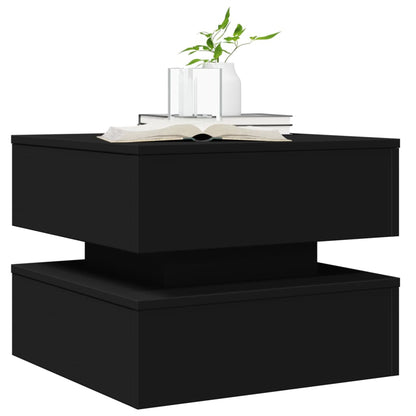 vidaXL Coffee Table | Black | Engineered wood | Low | Coffee Table | Square