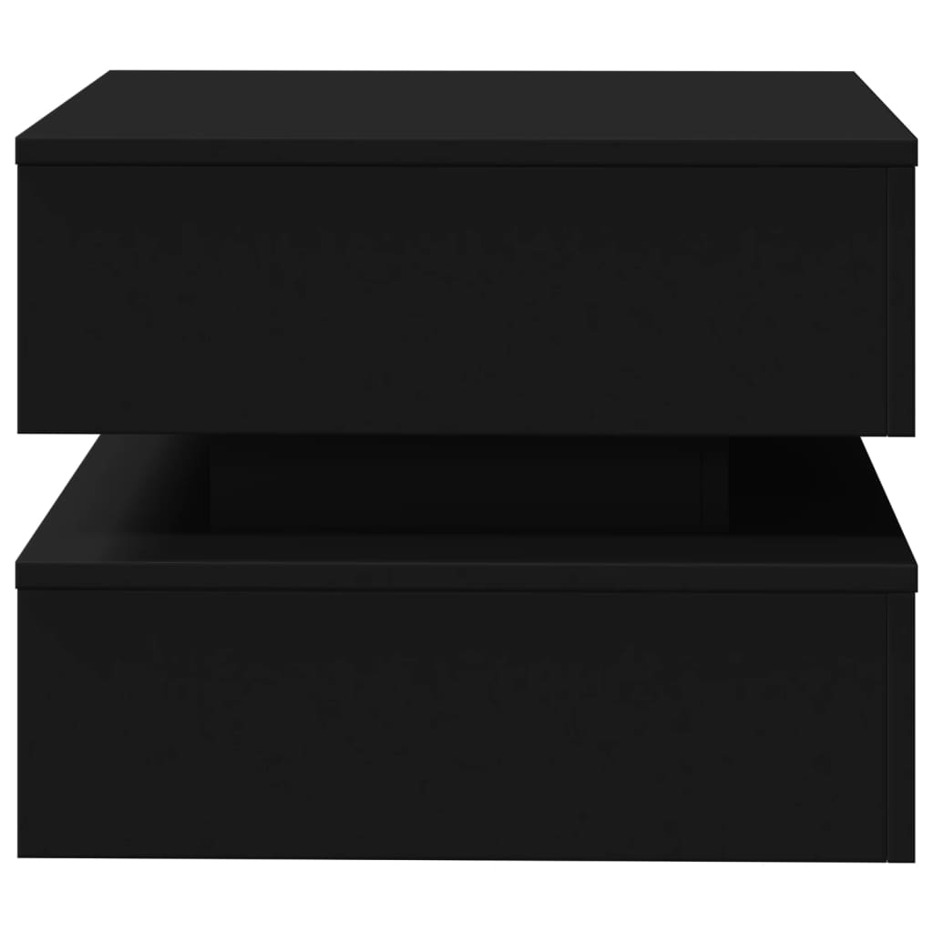 vidaXL Coffee Table | Black | Engineered wood | Low | Coffee Table | Square