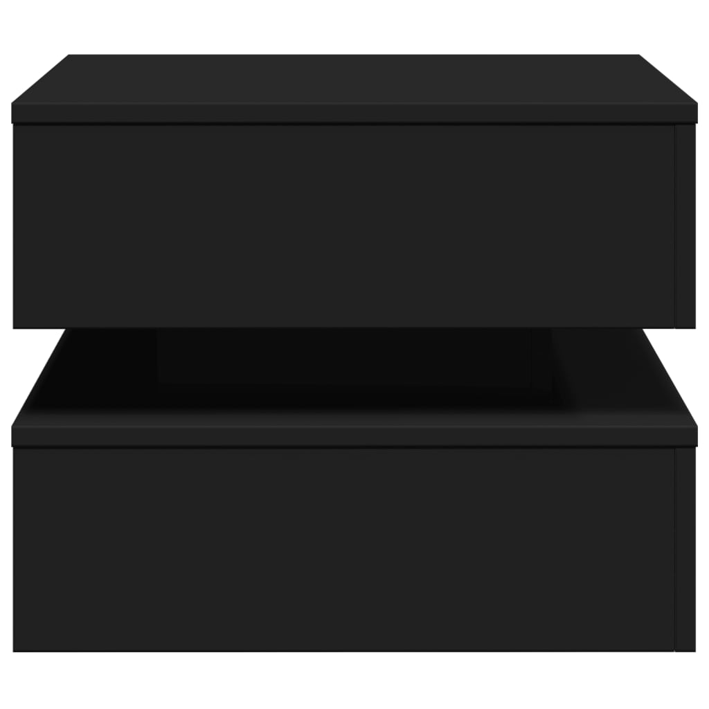 vidaXL Coffee Table | Black | Engineered wood | Low | Coffee Table | Square