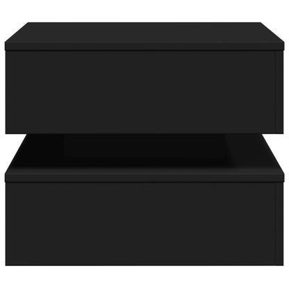 vidaXL Coffee Table | Black | Engineered wood | Low | Coffee Table | Square