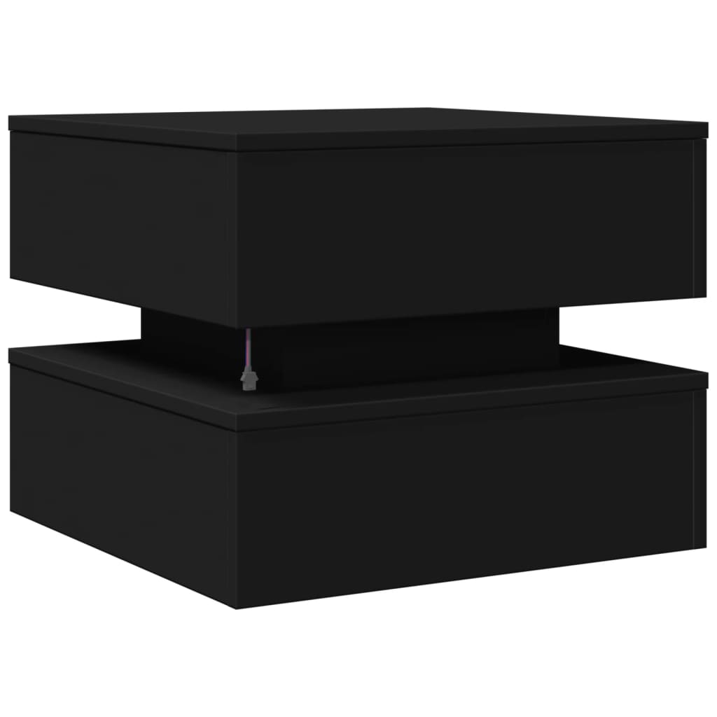 vidaXL Coffee Table | Black | Engineered wood | Low | Coffee Table | Square