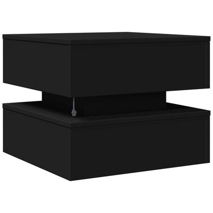 vidaXL Coffee Table | Black | Engineered wood | Low | Coffee Table | Square