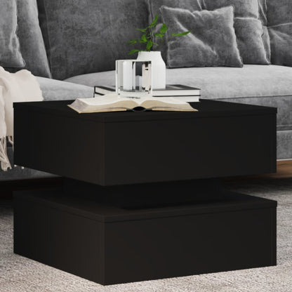 vidaXL Coffee Table | Black | Engineered wood | Low | Coffee Table | Square
