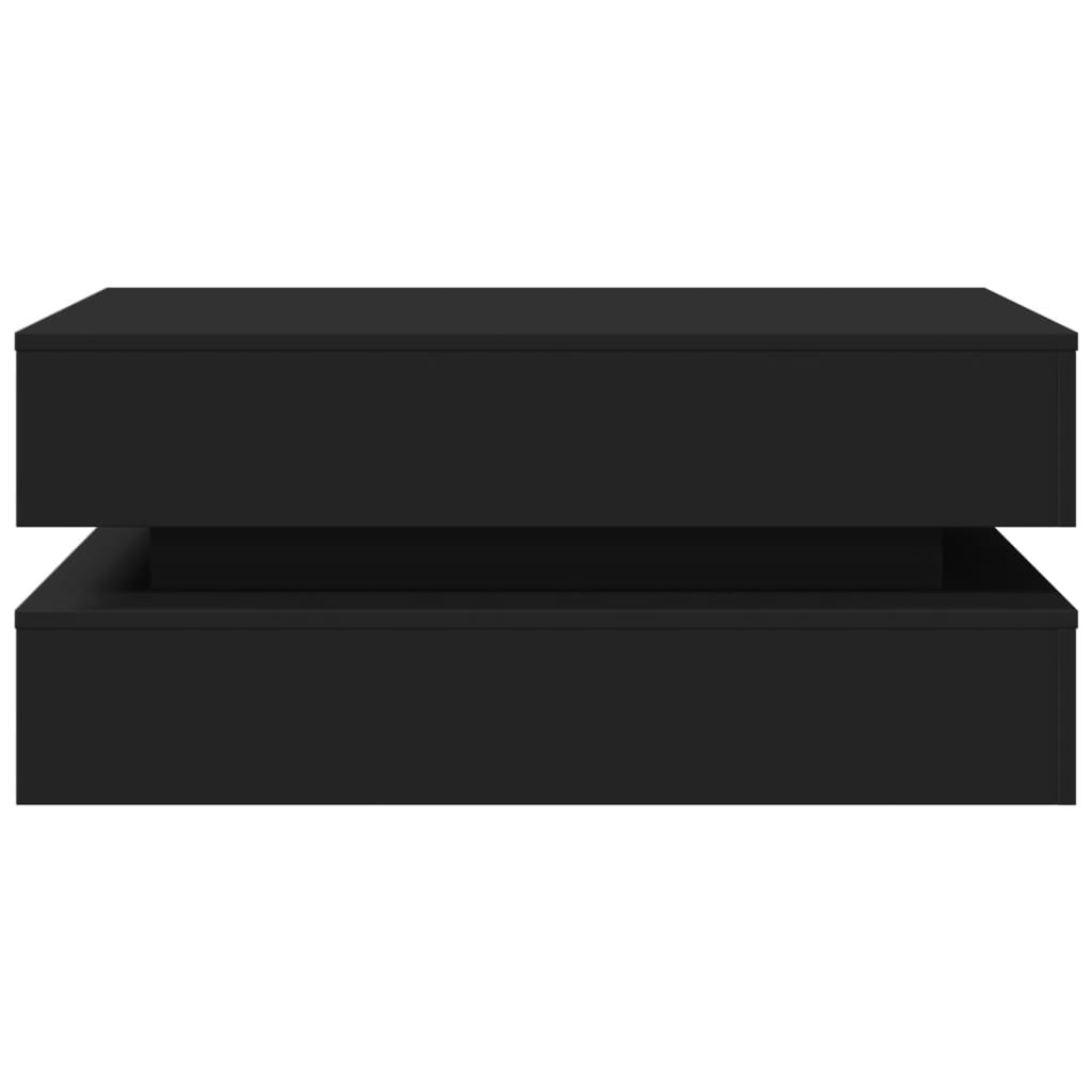 vidaXL Coffee Table | Black | Engineered wood | 90x50x40 cm | Coffee Table