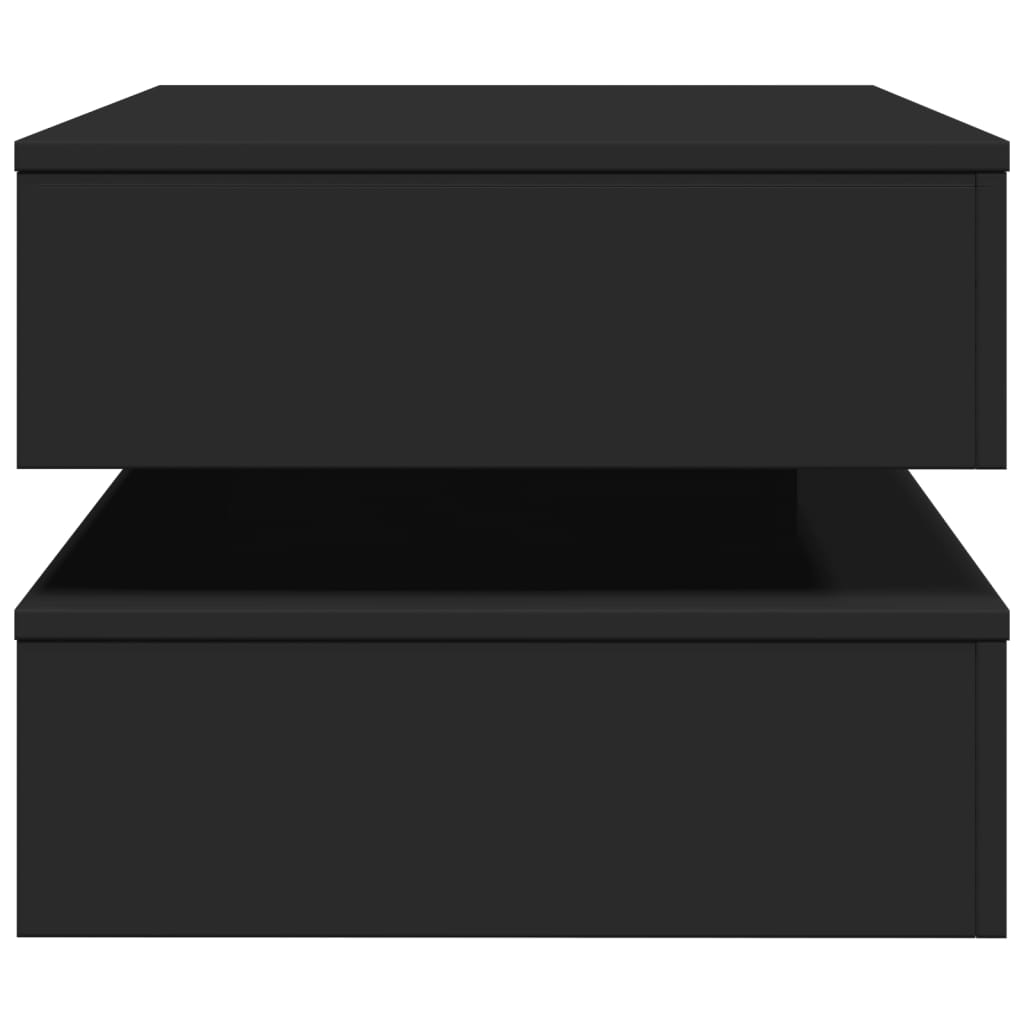vidaXL Coffee Table | Black | Engineered wood | 90x50x40 cm | Coffee Table