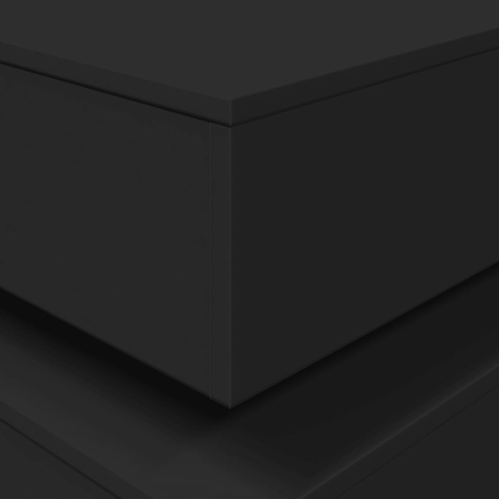 vidaXL Coffee Table | Black | Engineered wood | 90x50x40 cm | Coffee Table