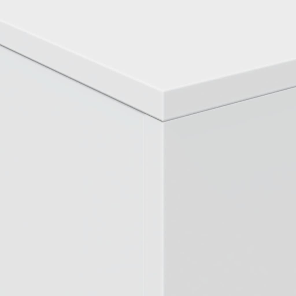 vidaXL Coffee Table with LED Lights White 50x50x40 cm