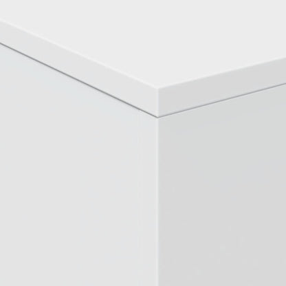 vidaXL Coffee Table with LED Lights White 50x50x40 cm