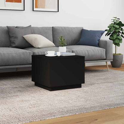 vidaXL Coffee Table | Black | Engineered wood | 50 cm x 50 cm x 40 cm