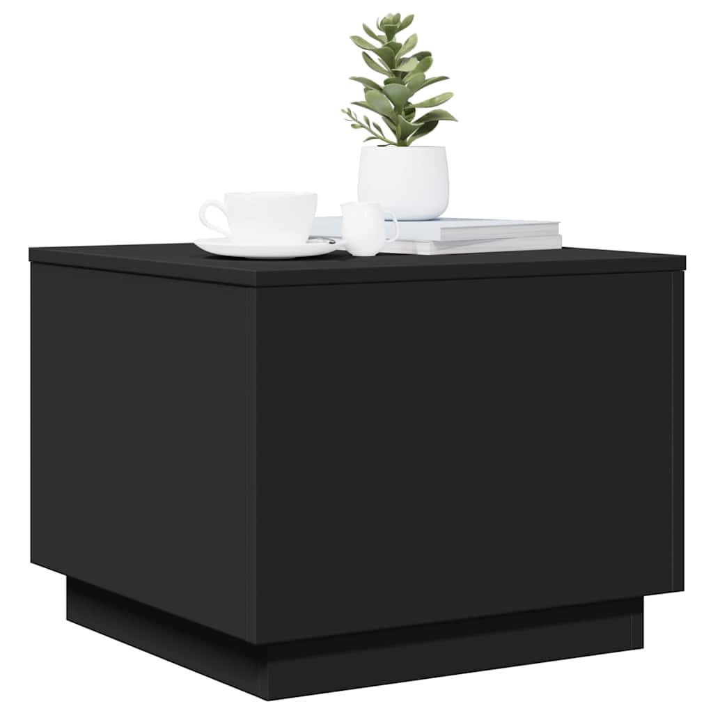 vidaXL Coffee Table | Black | Engineered wood | 50 cm x 50 cm x 40 cm