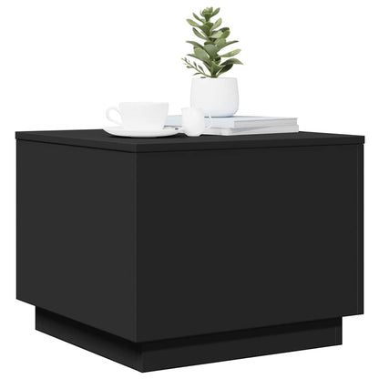 vidaXL Coffee Table | Black | Engineered wood | 50 cm x 50 cm x 40 cm