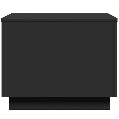 vidaXL Coffee Table | Black | Engineered wood | 50 cm x 50 cm x 40 cm