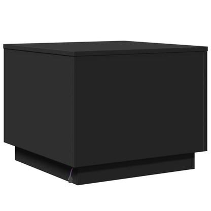 vidaXL Coffee Table | Black | Engineered wood | 50 cm x 50 cm x 40 cm