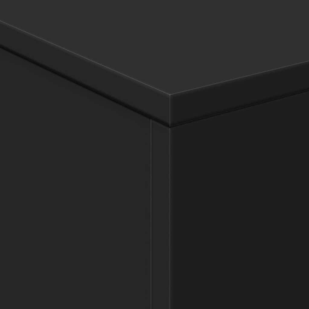 vidaXL Coffee Table | Black | Engineered wood | 50 cm x 50 cm x 40 cm