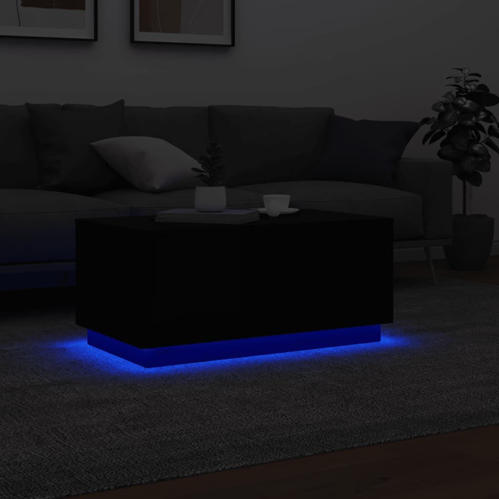 vidaXL Coffee Table | Black | Engineered Wood | Medium | Coffee Table