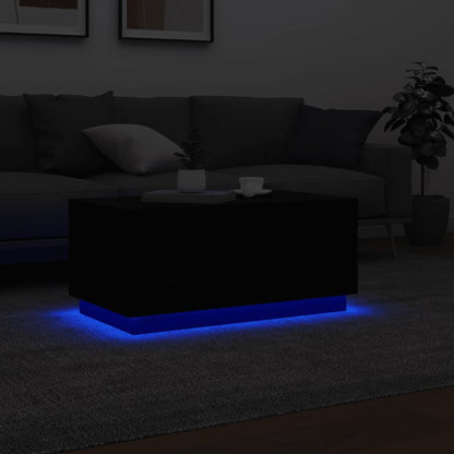 vidaXL Coffee Table | Black | Engineered Wood | Medium | Coffee Table