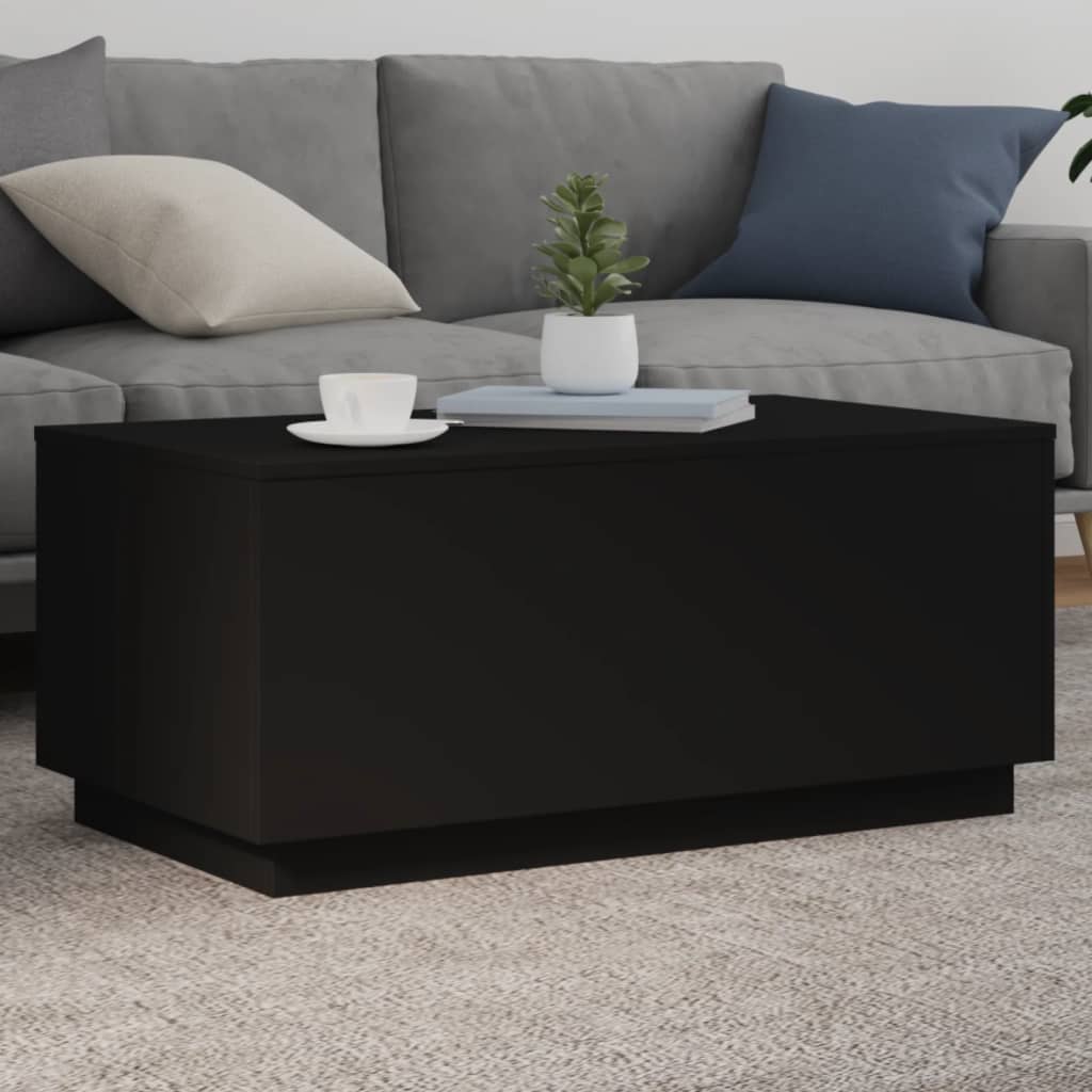vidaXL Coffee Table | Black | Engineered Wood | Medium | Coffee Table