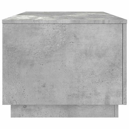 vidaXL Coffee Table with LED Lights Concrete Grey 90x50x40 cm