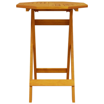 vidaXL Folding Garden Table Ø60x75 cm Solid Wood Acacia
