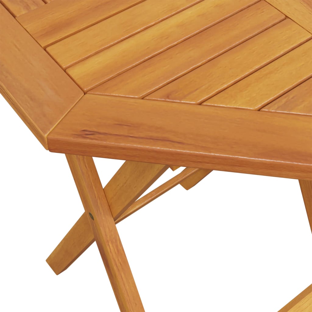 vidaXL Folding Garden Table Ø60x75 cm Solid Wood Acacia