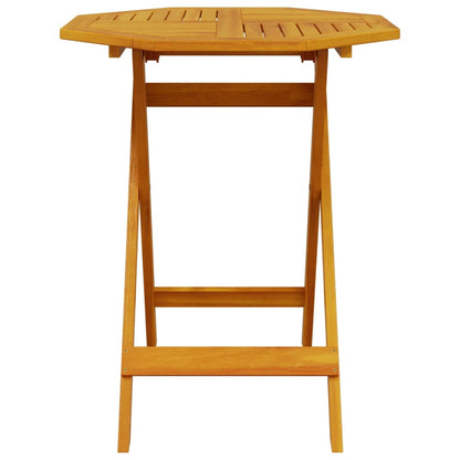 vidaXL Folding Garden Table Ø70x75 cm Solid Wood Acacia