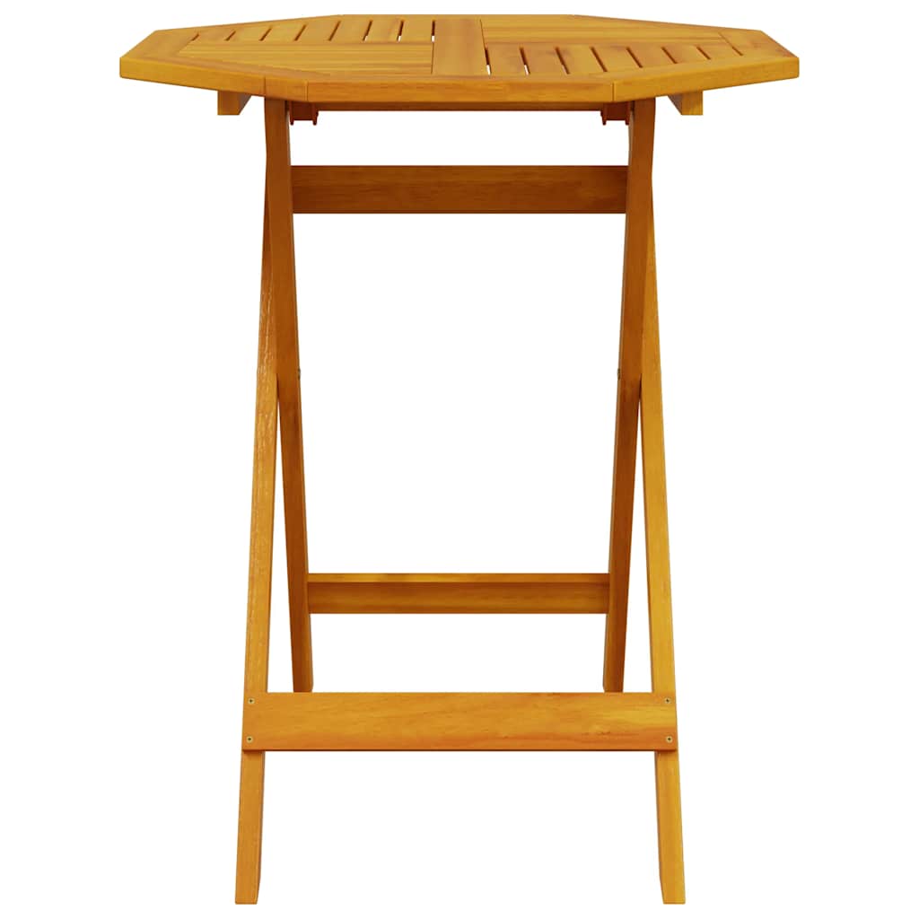 vidaXL Folding Garden Table Ø70x75 cm Solid Wood Acacia