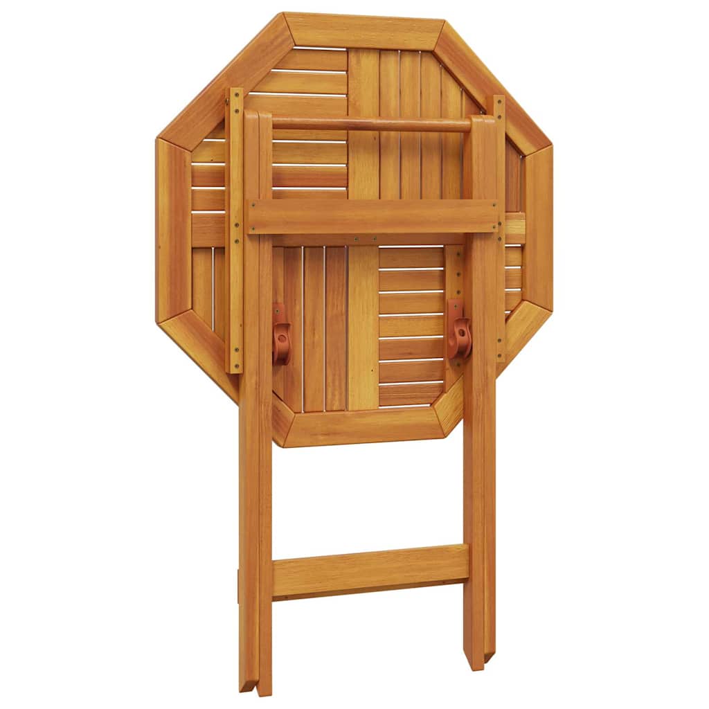 vidaXL Folding Garden Table Ø70x75 cm Solid Wood Acacia